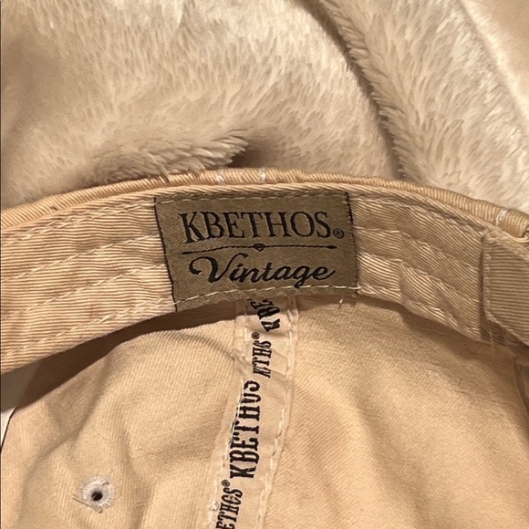 NWT🧢 KBETHOS DISTRESSED COTTON TAN/PINK BAD HAIR DAY ADJUSTABLE BASEBALL HAT CAP - Picture 8 of 9
